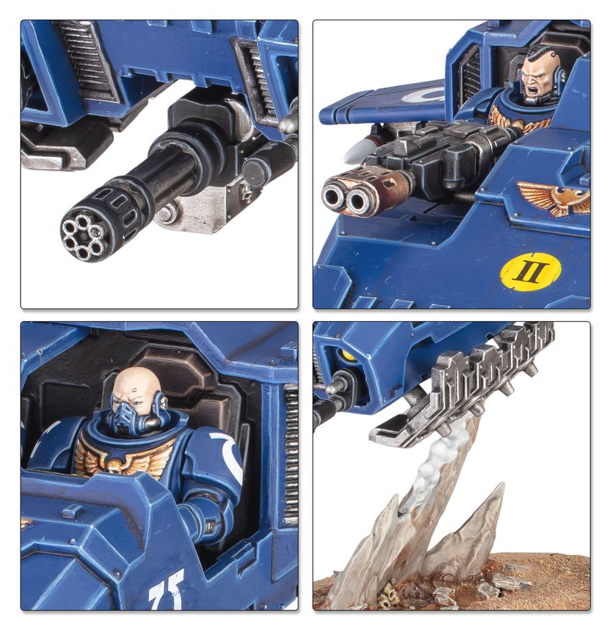Warhammer 40,000 Space Marines starter set by Games Workshop, includes miniatures and instruction for beginner tabletop gaming.