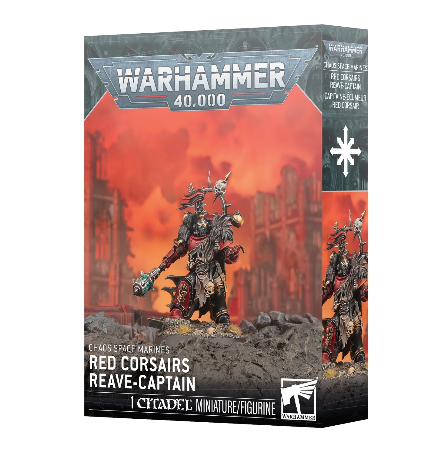 CHAOS SPACE MARINES: RED CORSAIRS REAVE-CAPTAIN - Mighty Melee Games