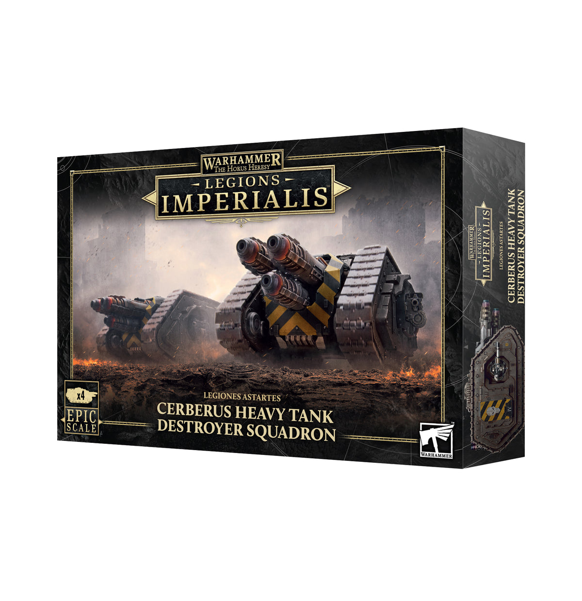 Legions Imperialis Cerberus Heavy Tank Destroyer Squadron box front.