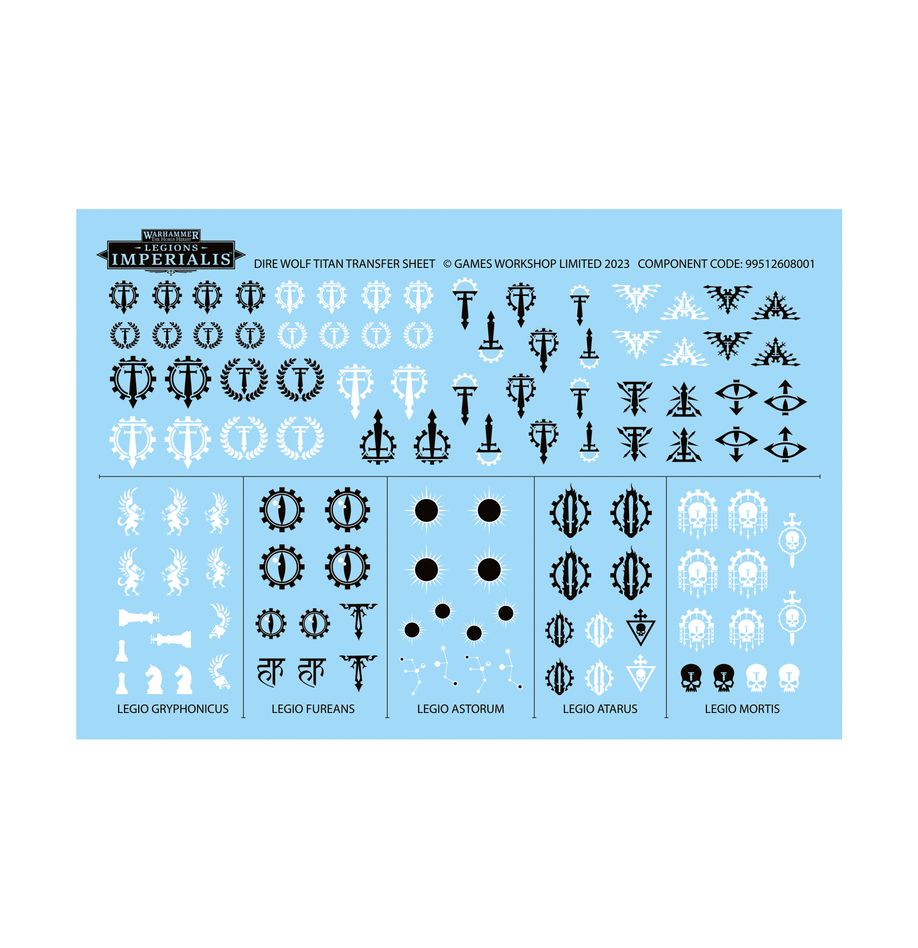 LEGIONS IMPERIALIS: DIRE WOLF HEAVY SCOUT TITANS - Mighty Melee Games