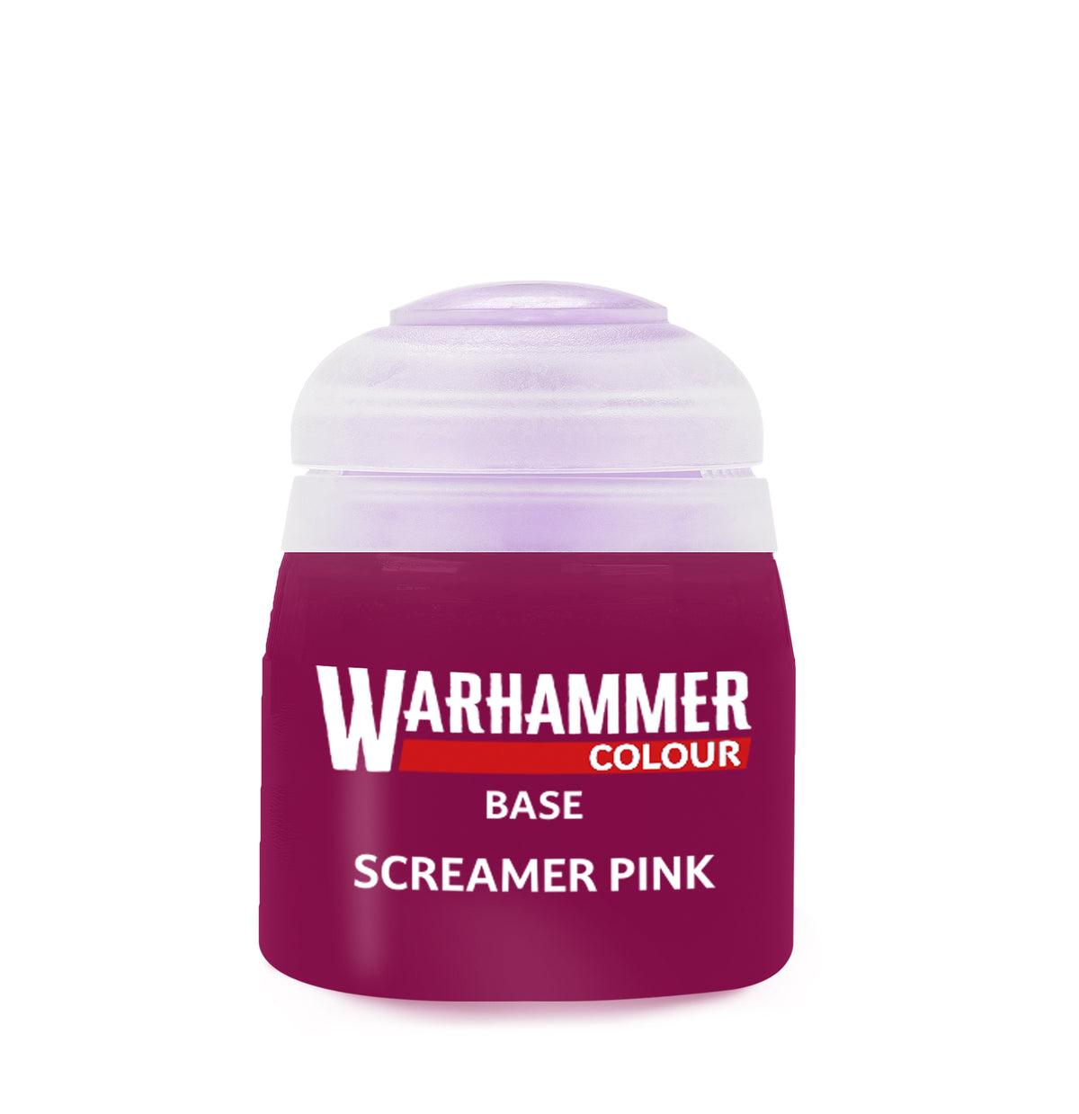 Warhammer Colour Base: Screamer Pink, single 12ml pot