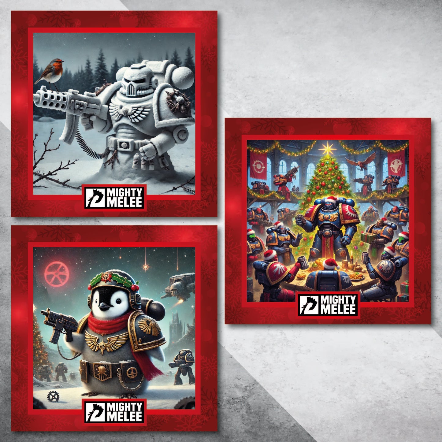 Mighty Christmas Cards 2024 - Mighty Melee Games