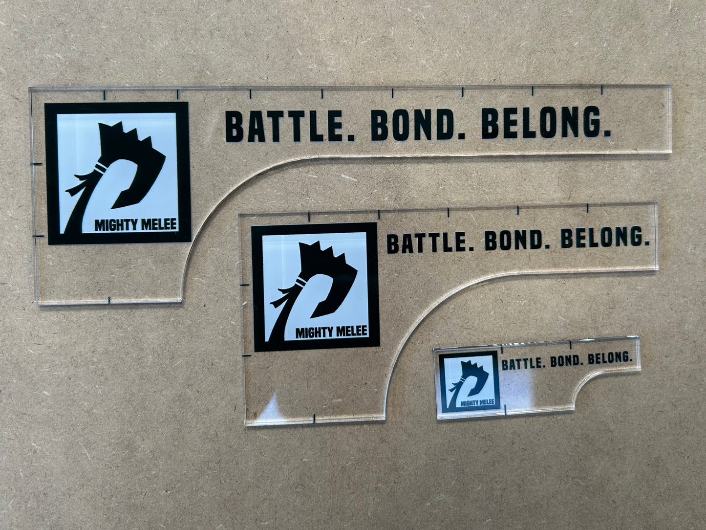 MIGHTY MEASURING STICKS (SET OF THREE: 3", 6" & 9") - Mighty Melee Games