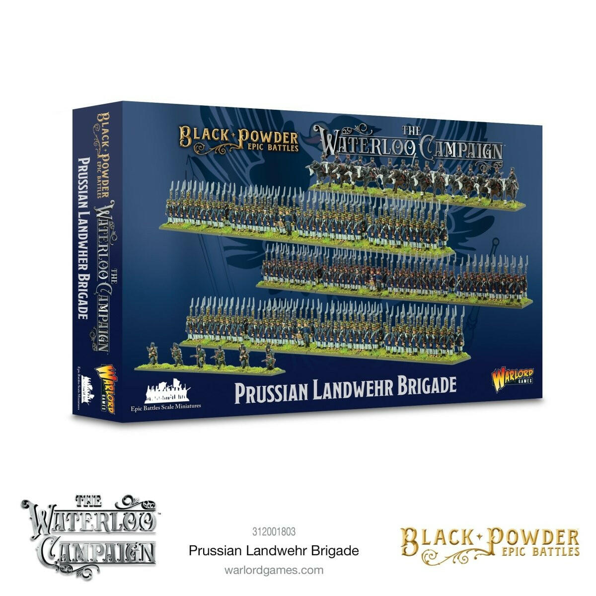 Black Powder Epic Battles: Waterloo - Prussian Landwehr Brigade - Mighty Melee Games