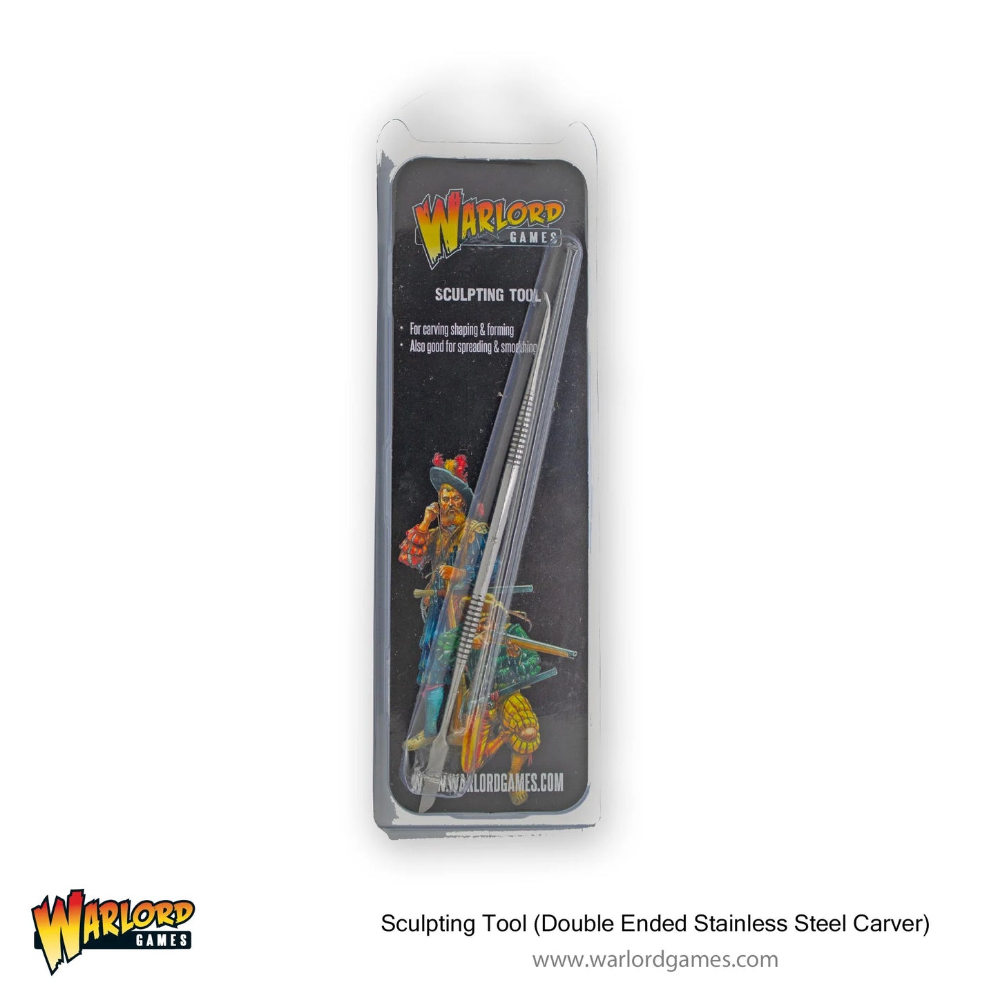 Warlord Sculpting Tool (Double Ended Stainless Steel Carver) - Mighty Melee Games