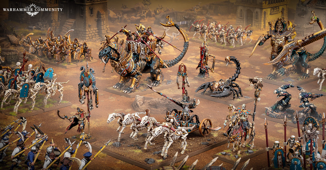 Tomb Kings and Border Princes artwork from Settra’s Fury