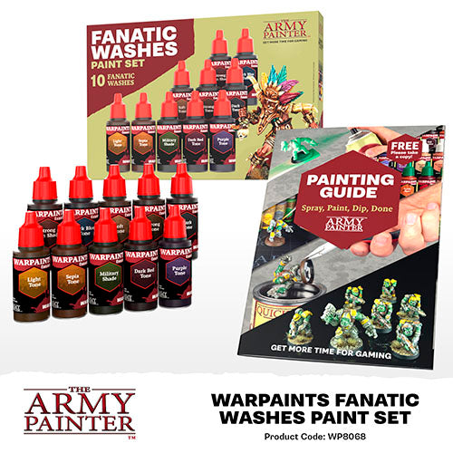 Warpaints Fanatic Washes Paint Set - Mighty Melee Games