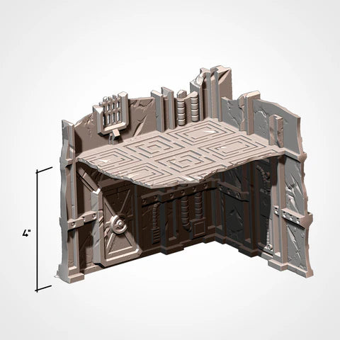Txarli Industrial Ruins Terrain - 3D Printed - Mighty Melee Games