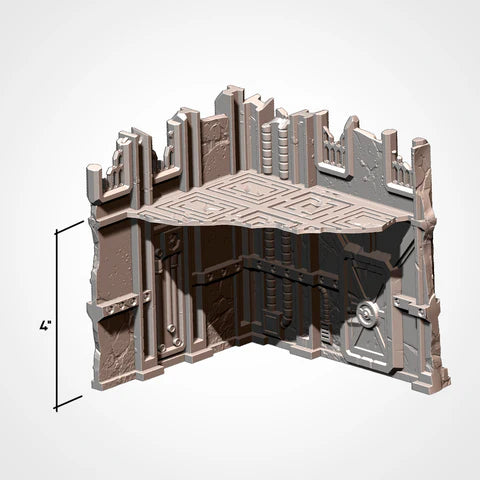 Txarli Industrial Ruins Terrain - 3D Printed - Mighty Melee Games