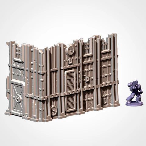 Txarli Industrial Ruins Terrain - 3D Printed - Mighty Melee Games