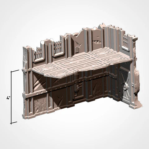 Txarli Industrial Ruins Terrain - 3D Printed - Mighty Melee Games