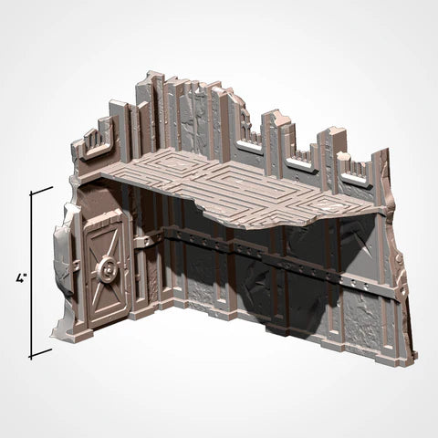 Txarli Industrial Ruins Terrain - 3D Printed - Mighty Melee Games