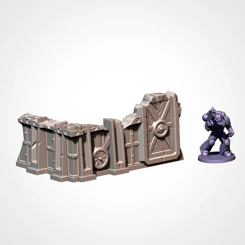 Txarli Industrial Ruins Terrain - 3D Printed - Mighty Melee Games