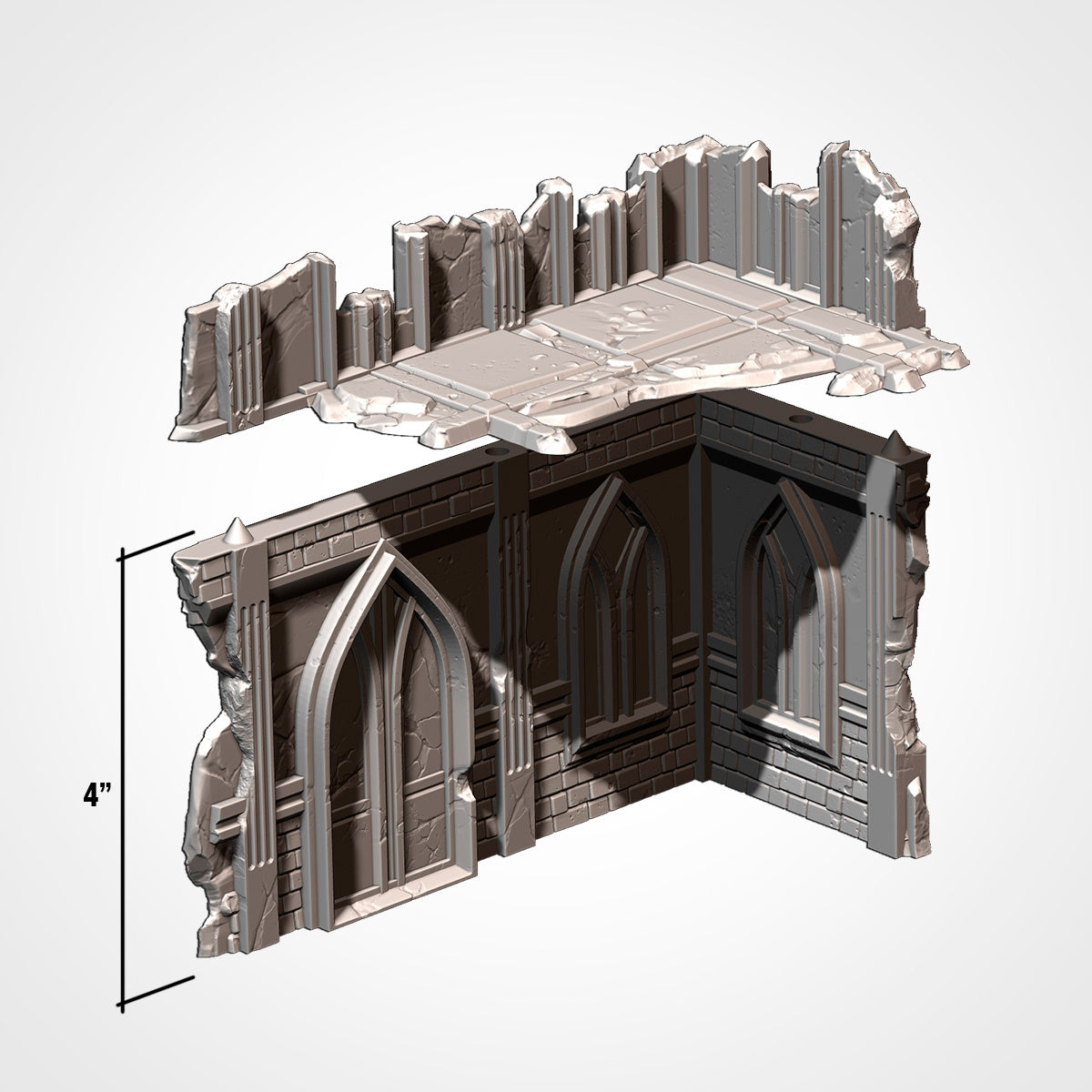 Txarli Classic Ruins Terrain Set - 3D Printed