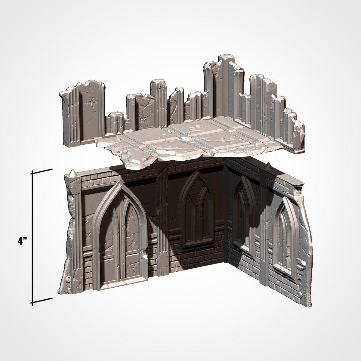 Txarli Classic Ruins Terrain Set - 3D Printed