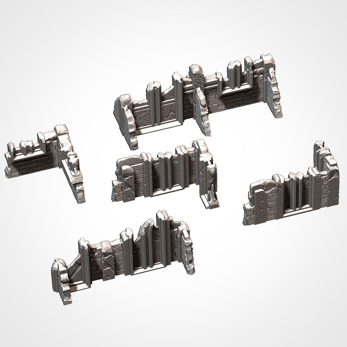 Txarli Classic Ruins Terrain Set - 3D Printed