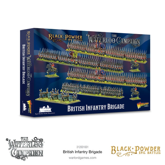 Black Powder Epic Battles: Waterloo - British Infantry Brigade - Mighty Melee Games
