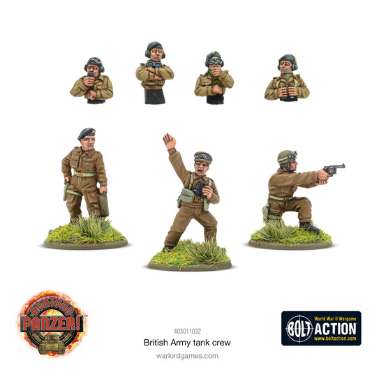 Achtung Panzer! British Army tank crew - Mighty Melee Games