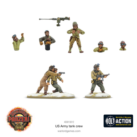 Achtung Panzer! US Army tank crew - Mighty Melee Games