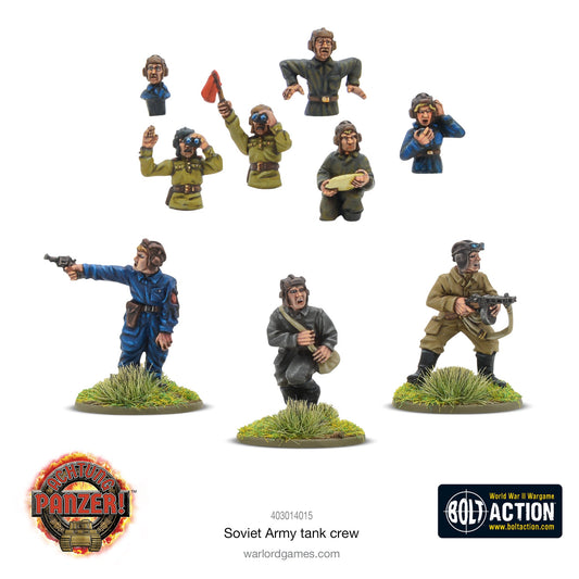 Achtung Panzer! Soviet Army tank crew - Mighty Melee Games