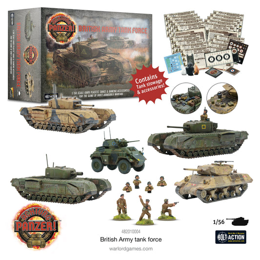 Achtung Panzer! British Army tank force - Mighty Melee Games