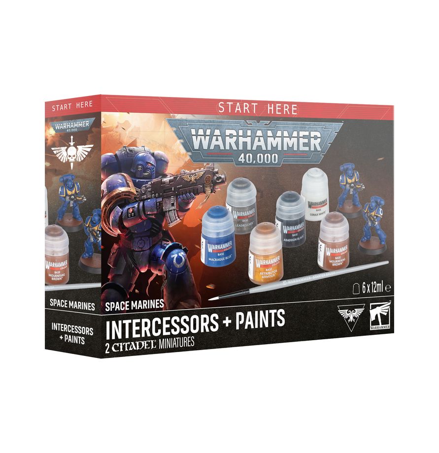 Warhammer 40,000: Space Marines Intercessors + Paints Set