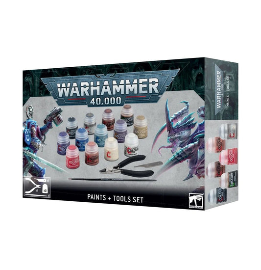 Warhammer 40,000: Paints + Tools Set - Mighty Melee Games