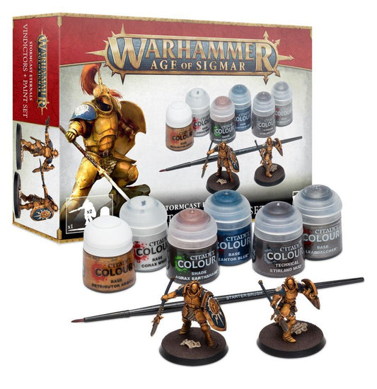 AGE OF SIGMAR STORMCAST ETERNALS + PAINT SET - Mighty Melee Games