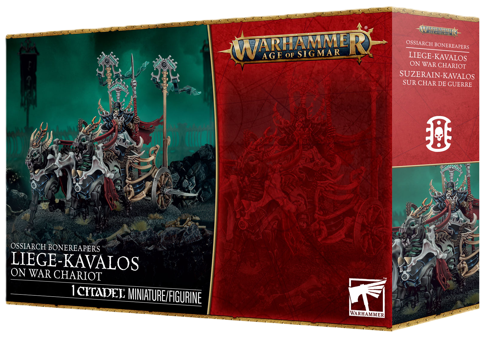 OSSIARCH BONEREAPERS: LIEGE-KAVALOS ON WAR CHARIOT - Mighty Melee Games