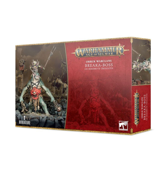 ORRUK WARCLANS: BREAKA-BOSS ON MIREBRUTE TROGGOTH - Mighty Melee Games
