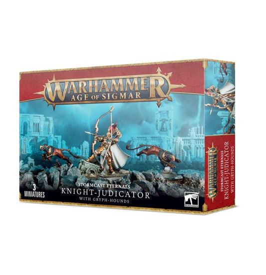 STORMCAST ETERNALS: KNIGHT-JUDICATOR WITH GRYPH-HOUNDS - Mighty Melee Games