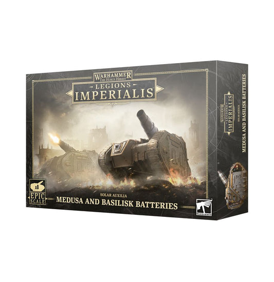 LEGIONS IMPERIALIS: SOLAR AUXILIA MEDUSA AND BASILISKS BATTERIES - Mighty Melee Games