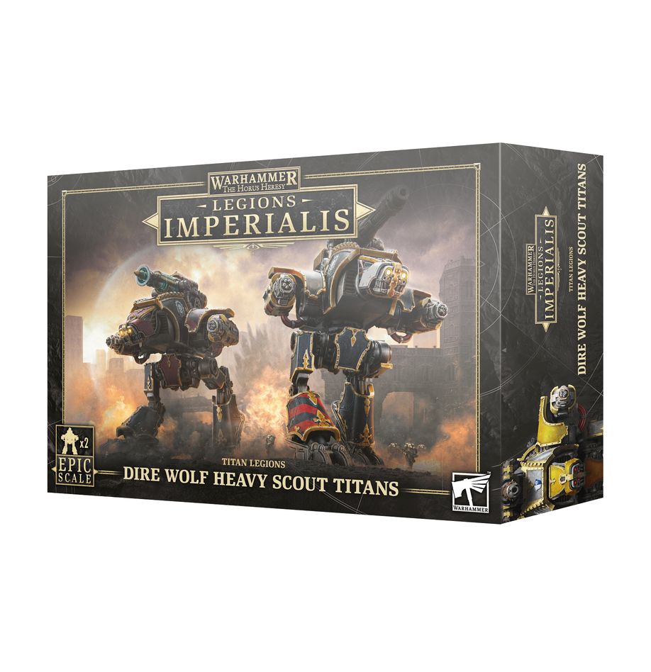 LEGIONS IMPERIALIS: DIRE WOLF HEAVY SCOUT TITANS - Mighty Melee Games