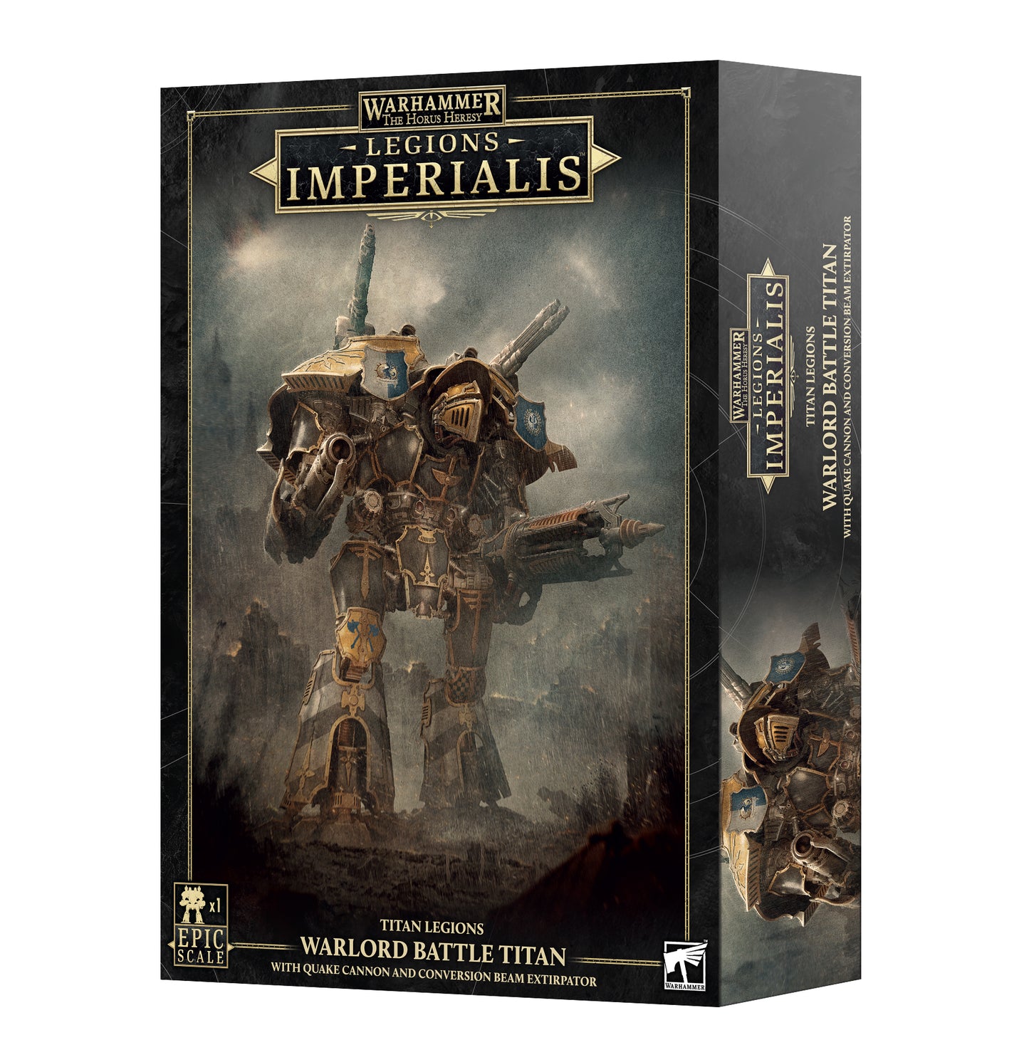 LEGIONS IMPERIALIS: WARLORD TITAN WITH QUAKE CANNON & ARIOCH POWER CLAW