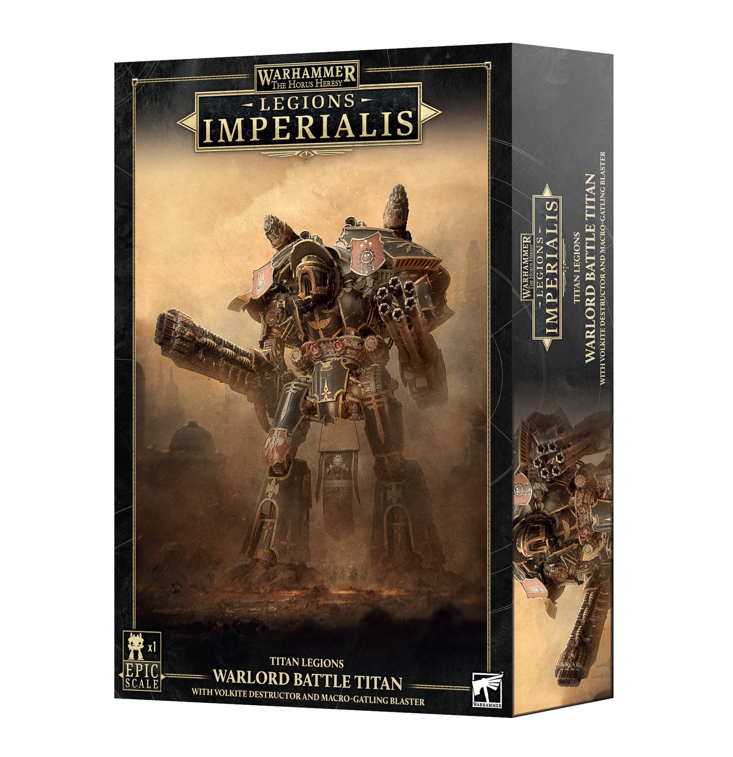 LEGIONS IMPERIALIS: WARLORD TITAN WITH VOLKITE ERADICATOR & MACRO-GATLING BLASTER