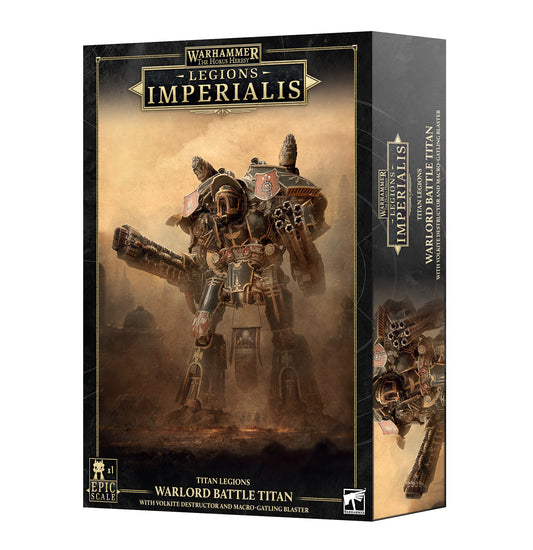 LEGIONS IMPERIALIS: WARLORD TITAN WITH VOLKITE ERADICATOR & MACRO-GATLING BLASTER