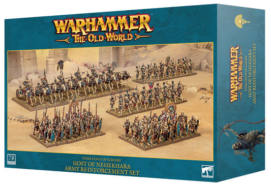 Host of Nehekhara Army Reinforcement Set box front showing a painted Tomb Kings army.