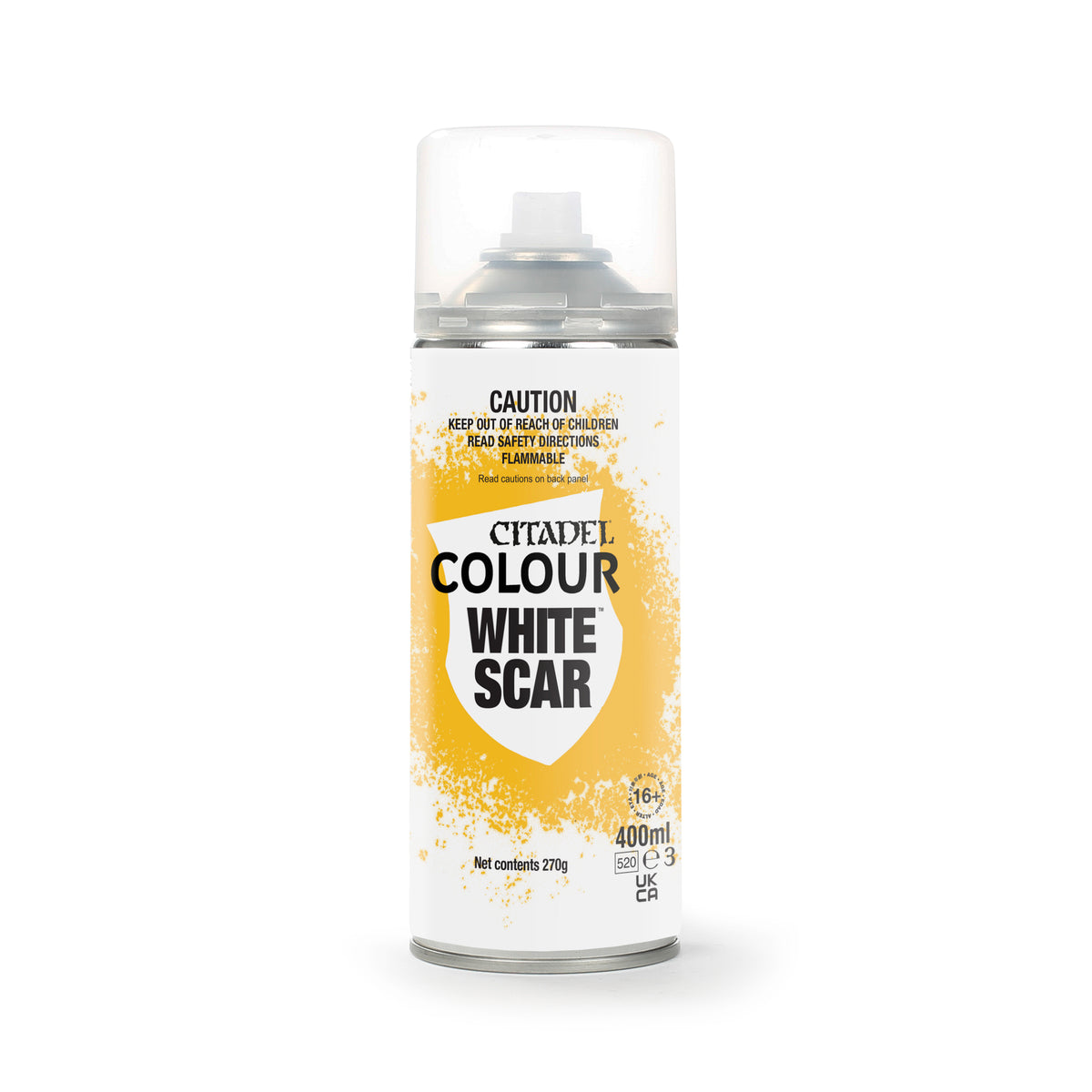 Citadel Colour: White Scar Spray Paint (ROW), single spray can