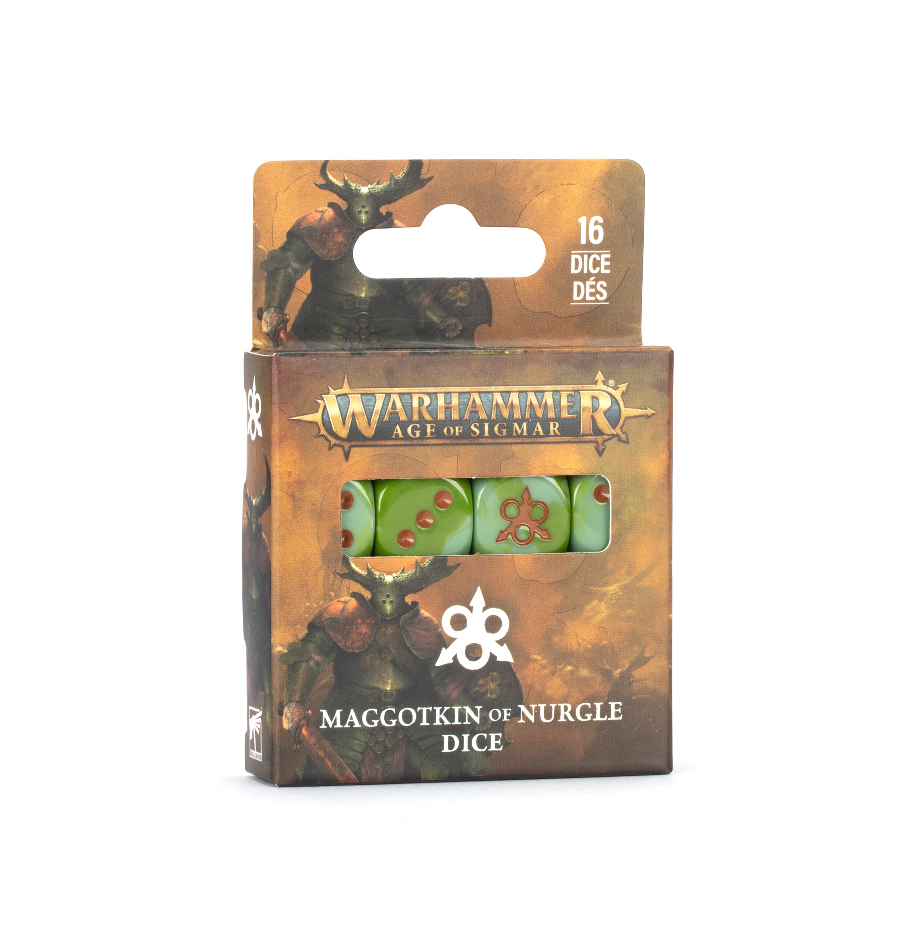 AGE OF SIGMAR: MAGGOTKIN OF NURGLE DICE - Mighty Melee Games