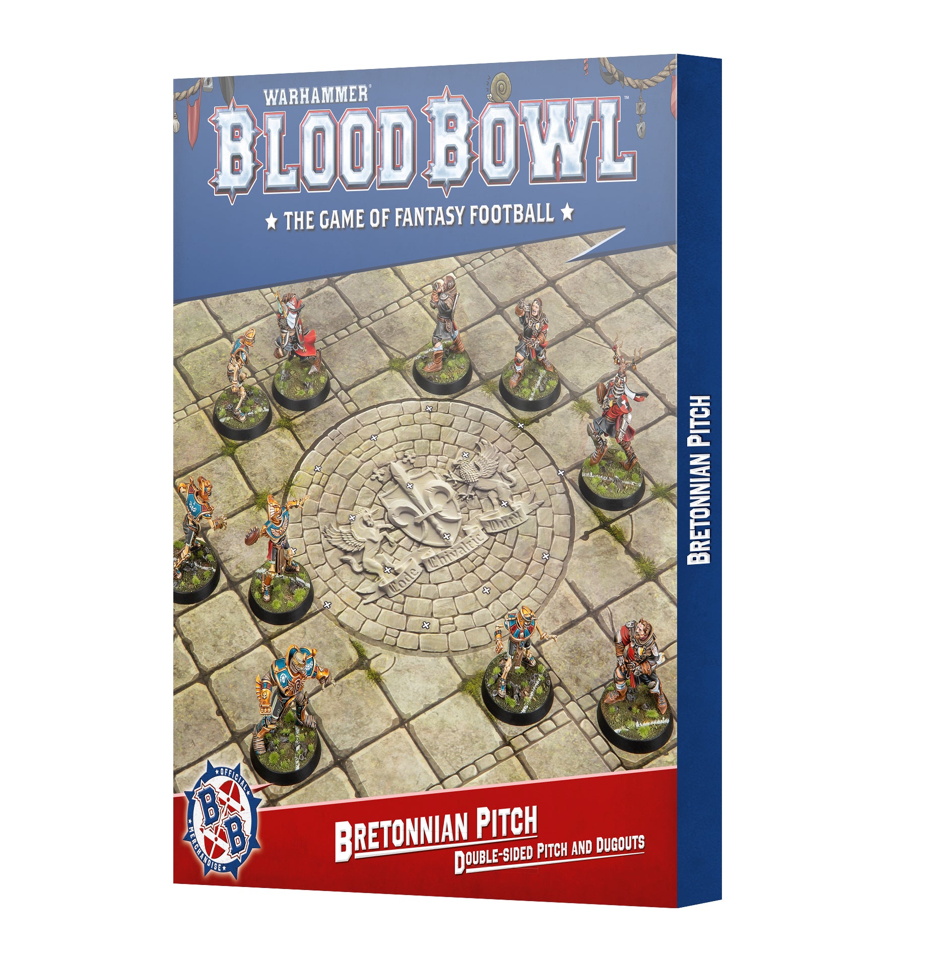 BLOOD BOWL: BRETONNIAN TEAM PITCH & DUGOUTS - Mighty Melee Games