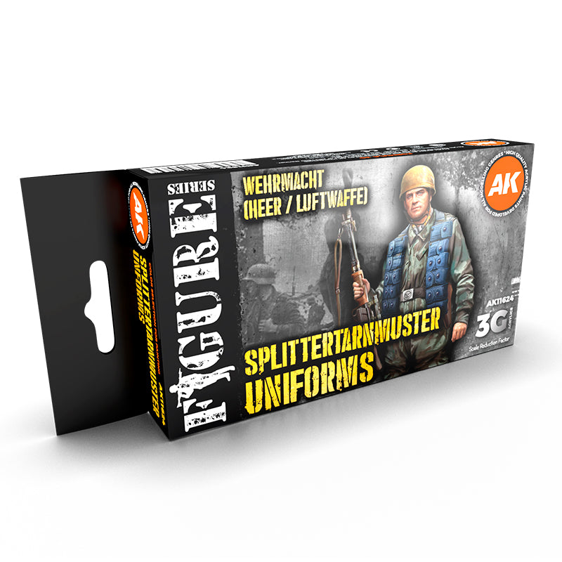 Splittermuster camouflage uniform 3rd gen by AK Interactive, featuring detailed fabric pattern and military design.