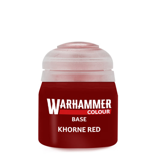 Warhammer Colour Base: Khorne Red, single 12ml pot