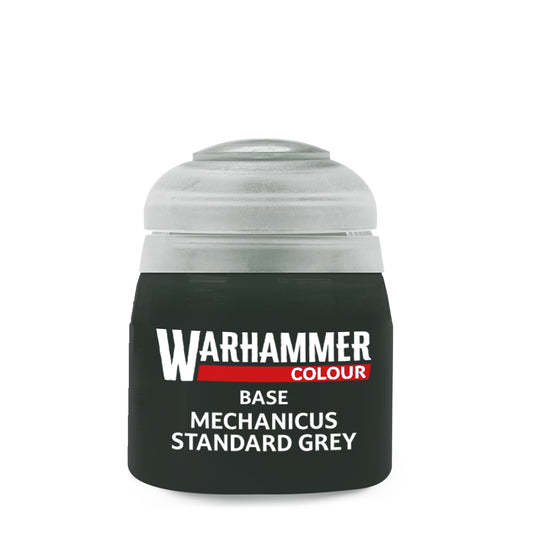 Warhammer Colour Base: Mechanicus Standard Grey, single 12ml pot