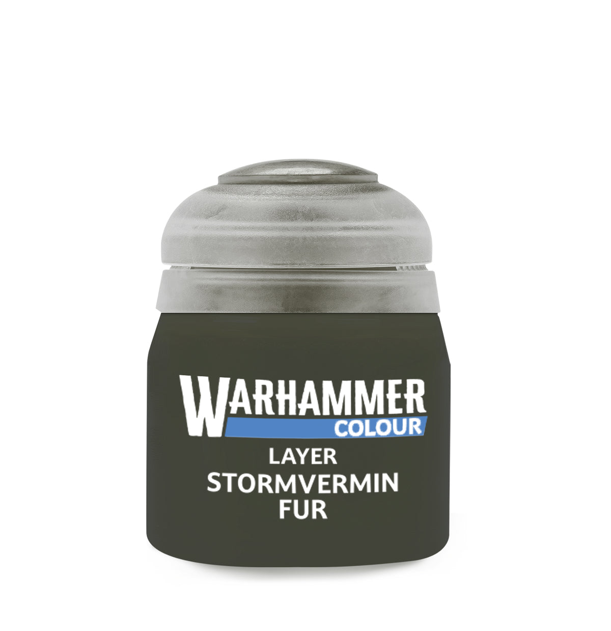 Games Workshop Stormvermin Fur paint bottle, 12ml, used for miniature detailing and weathering effects.