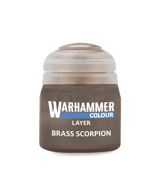 Warhammer Colour Layer: Brass Scorpion, single 12ml pot