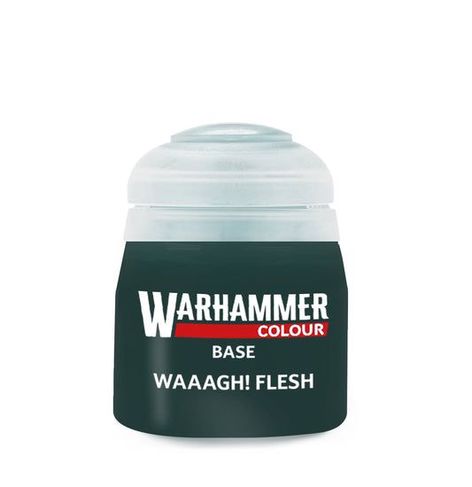 Warhammer Colour Base: Waaagh! Flesh, single 12ml pot