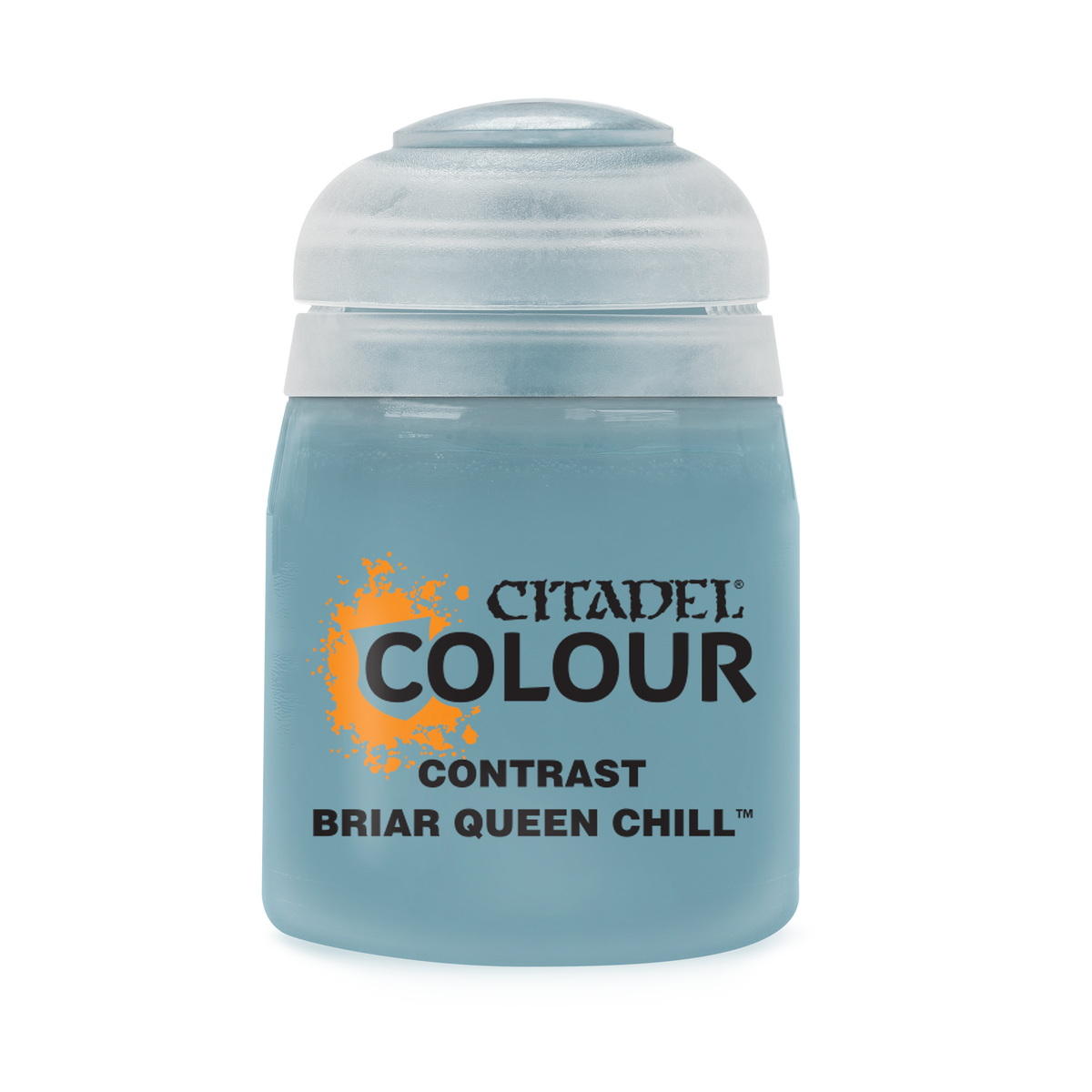 Briar Queen Chill contrast paint by Games Workshop in an 18ml bottle, used for miniature painting and detailing.