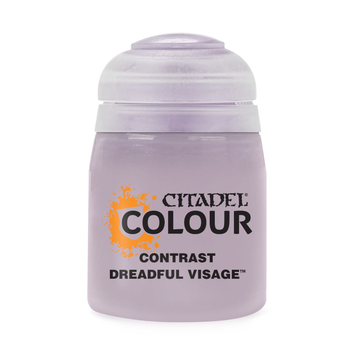 Dreadful Visage contrast paint by Games Workshop in an 18ml bottle, used for miniature painting and detailing.