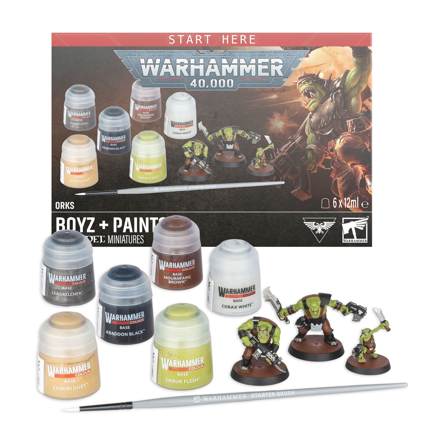 Warhammer 40,000: Orks + Paints Set