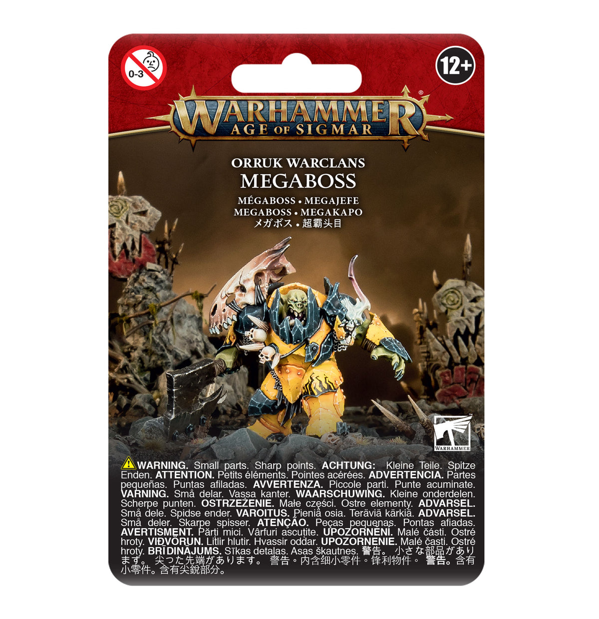 Miniature of Orruk Warclans Megaboss from Games Workshop's Orruk Warclans miniatures collection.